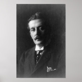 Poster Portrait de Giacomo Puccini