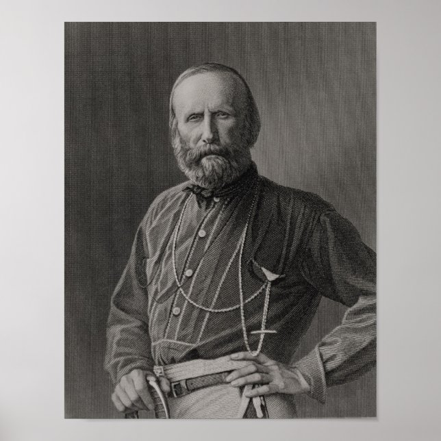 Poster Portrait de Giuseppe Garibaldi (Devant)