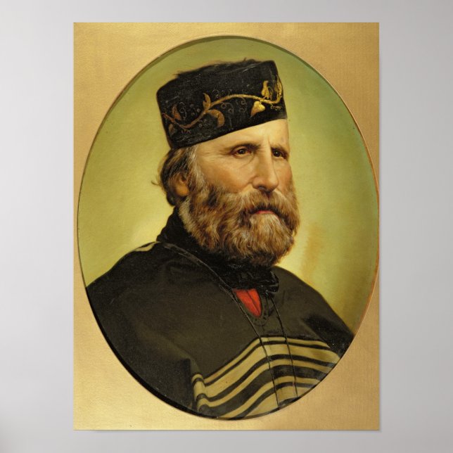 Poster Portrait de Giuseppe Garibaldi (Devant)