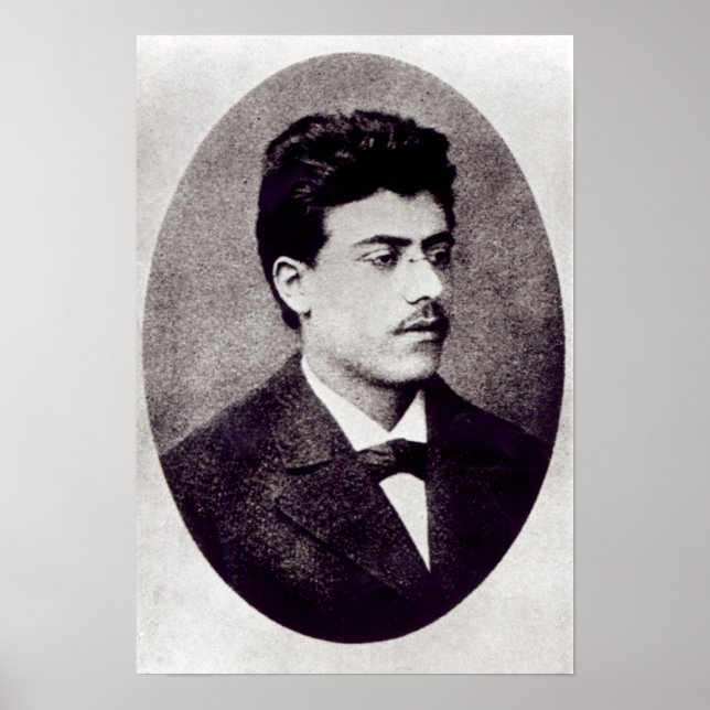 Poster Portrait de Gustav Mahler, 1878 (Devant)