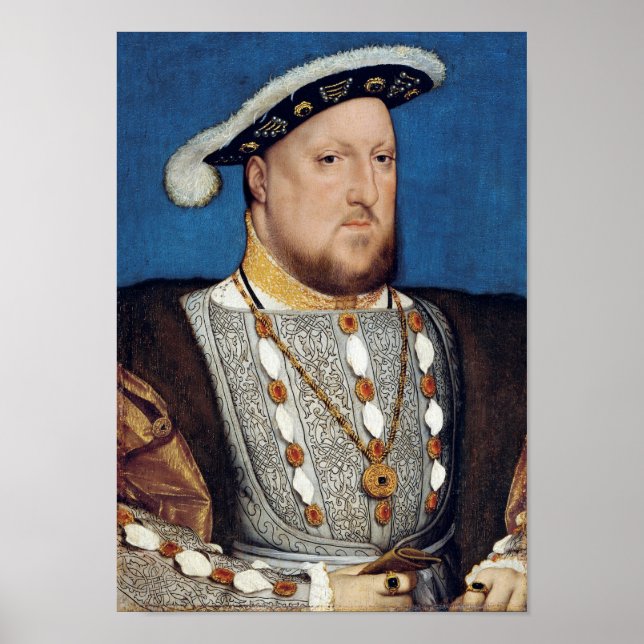 Poster Portrait de Henri VIII d'Angleterre, Holbein (Devant)