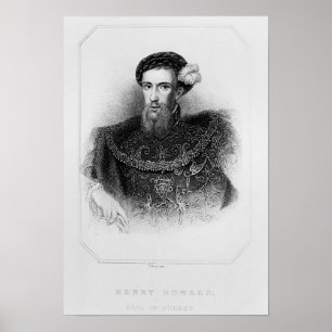 Poster Portrait de Henry Howard Earl de Surrey