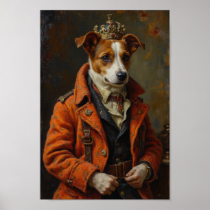 Poster Portrait de Jack Russell Terrier Royal