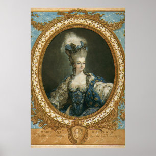 Poster Portrait de Janinet de Marie-Antoinette