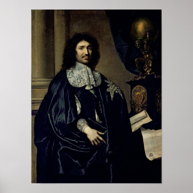 Poster Portrait de Jean-Baptiste Colbert de Torcy 1666 (Devant)