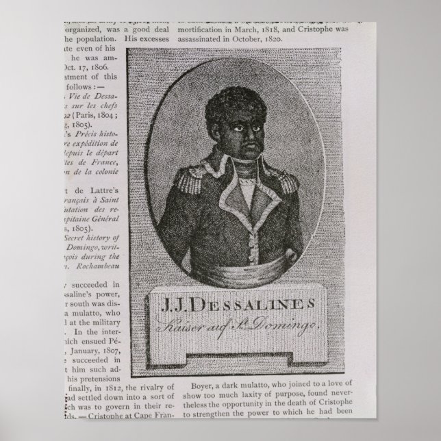 Poster Portrait de Jean-Jacques Dessalines (Devant)