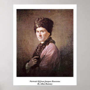 Poster Portrait De Jean-Jacques Rousseau Par Allan Ramsay