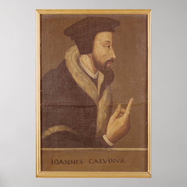 Poster Portrait de John Calvin (Devant)