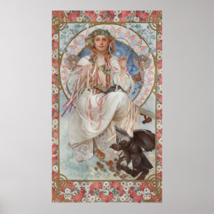 Poster Portrait de Josephine Crane-Bradley en Slavia par