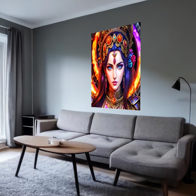 Poster Portrait de la déesse grecque Persephone | Art AI (Créateur téléchargé)