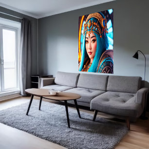 Poster Portrait de la déesse inuit Pinga   Art AI