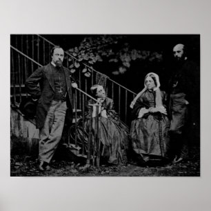 Poster Portrait de la famille de Rossetti, 1864