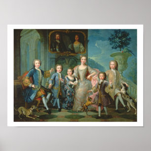 Poster Portrait de la famille du duc de Valentinois