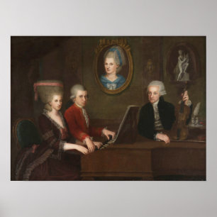 Poster Portrait de la famille Mozart