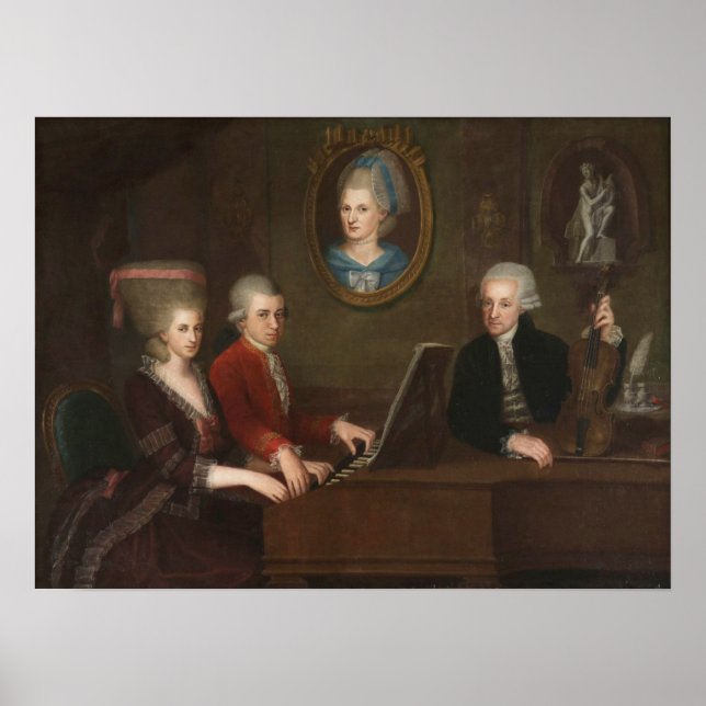 Poster Portrait de la famille Mozart (Devant)