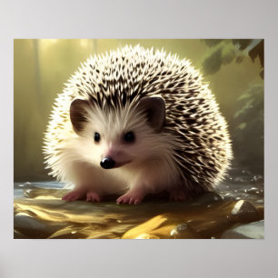 Poster Portrait de la faune de Baby Hedgehog