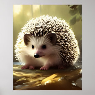 Poster Portrait de la faune de Baby Hedgehog