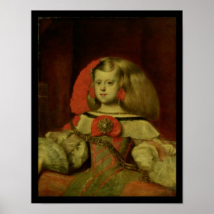 Poster Portrait de la margarita d'Infanta