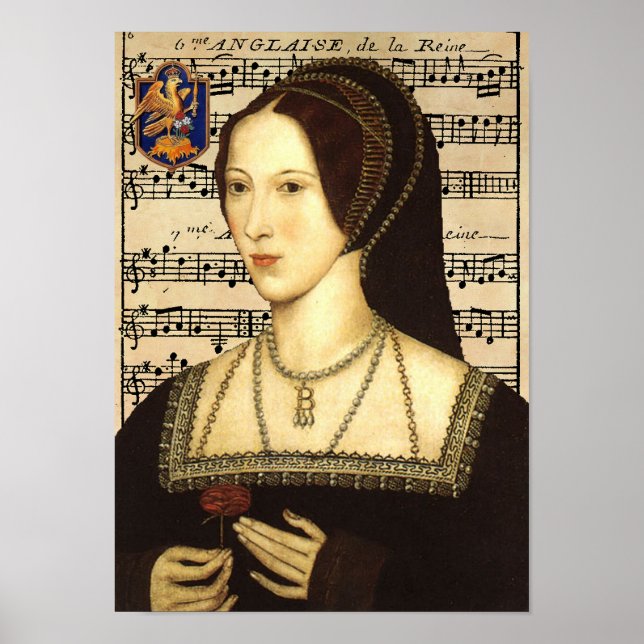 Poster Portrait de la reine Anne Boleyn (Devant)
