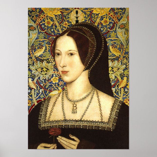 Poster Portrait de la reine Anne Boleyn (Devant)
