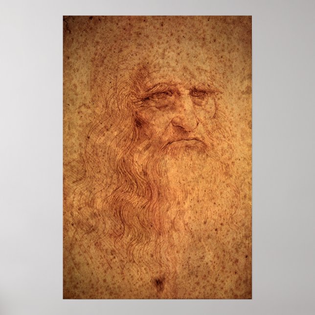 Poster Portrait de la Renaissance par Léonard de Vinci (Devant)