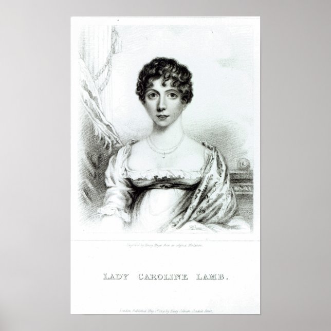 Poster Portrait de Lady Caroline Lamb (Devant)