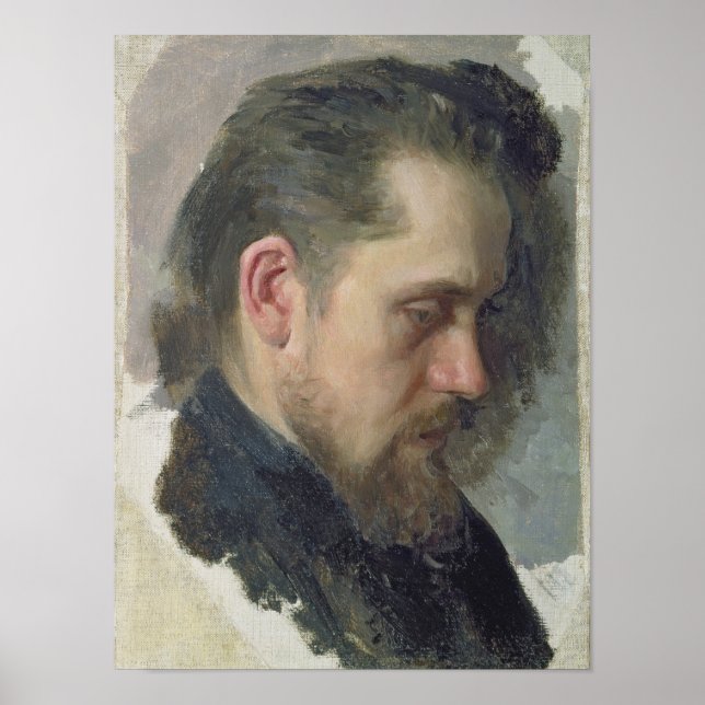Poster Portrait de l'auteur Nikolay Pomyalovsky, 1860 (Devant)
