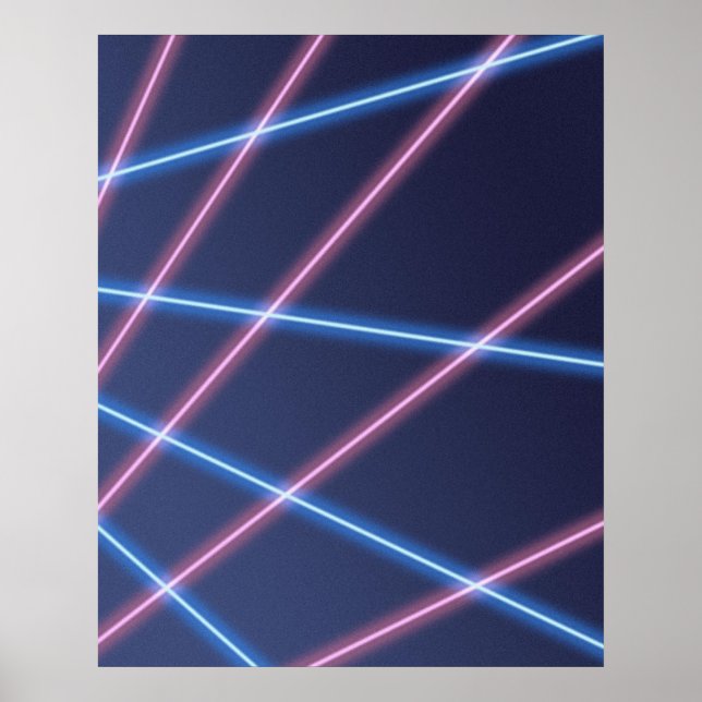 Poster Portrait de l'école à faisceau laser (Devant)