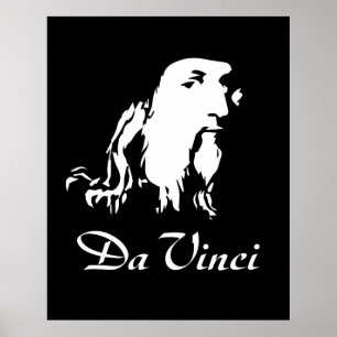 Poster Portrait de Léonard de Vinci