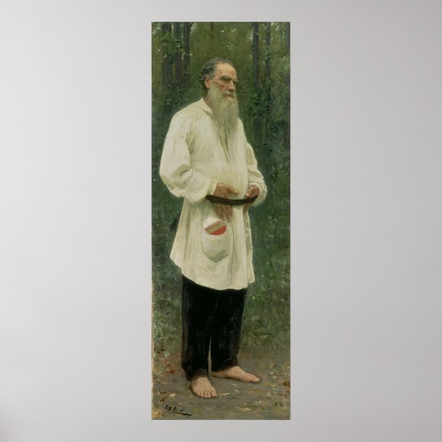 Poster Portrait de Lev Tolstoï 1901 (Devant)