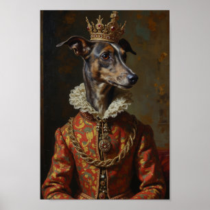 Poster Portrait de Lévrier Royal