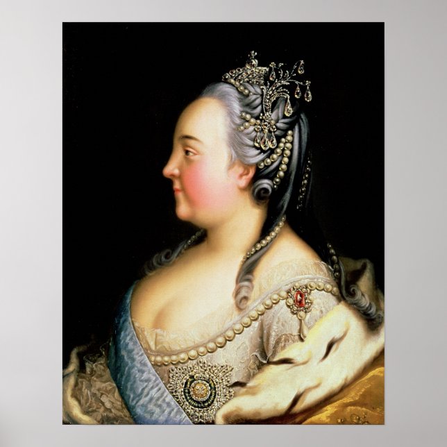 Poster Portrait de l'impératrice Elizabeth Petrovna (Devant)