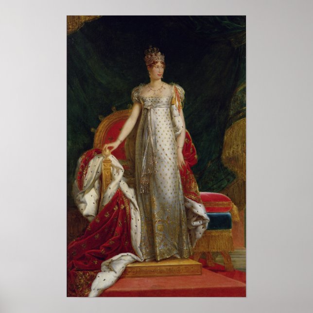 Poster Portrait de l'impératrice Marie Louise de France (Devant)