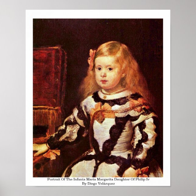Poster Portrait De L'Infante Maria Margarita (Devant)