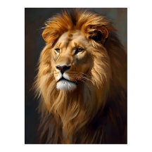 Portrait de lion majestueux