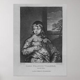 Poster Portrait de Lord Francis Villiers