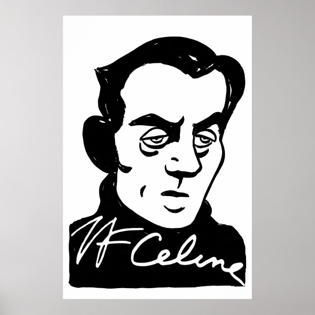 Poster Portrait de Louis-Ferdinand Céline (Devant)