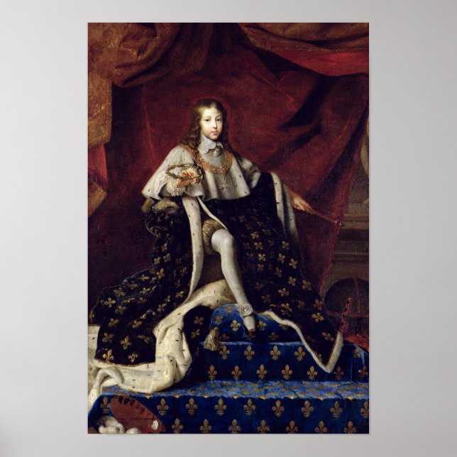 Poster Portrait de Louis XIV âgé de 10, 1648 (Devant)