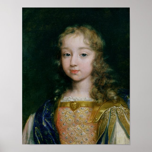 Poster Portrait de Louis XIV enfant (Devant)