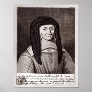 Poster Portrait de Louise de Marillac