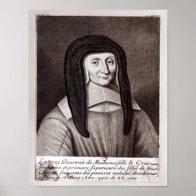 Poster Portrait de Louise de Marillac (Devant)