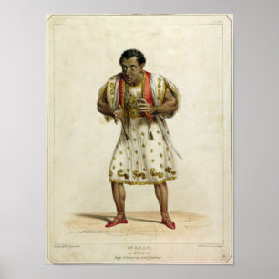 Poster Portrait de M. Edmund Kean comme Othello