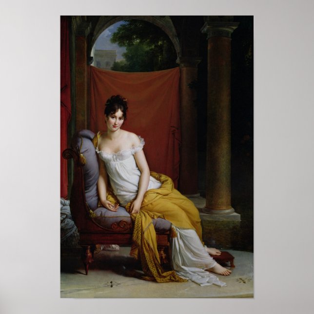 Poster Portrait de Madame Recamier (Devant)