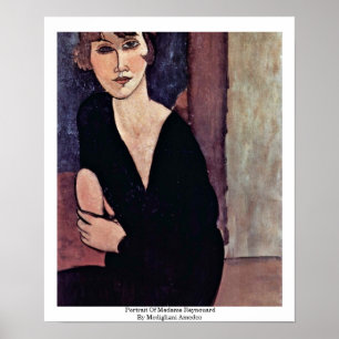 Poster Portrait de Madame Reynouard By Modigliani Amedeo