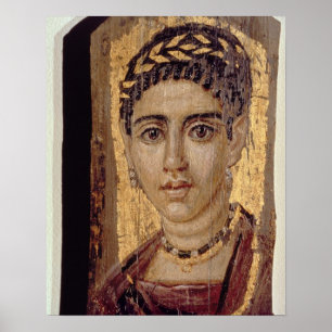 Poster Portrait de maman d'une femme, de Fayum, Romano-Eg