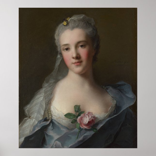 Poster Portrait de Manon Balletti - Jean-Marc Nattier (Devant)