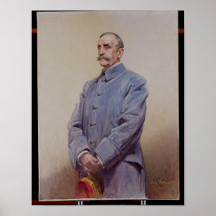Poster Portrait de maréchal Ferdinand Foch 1920