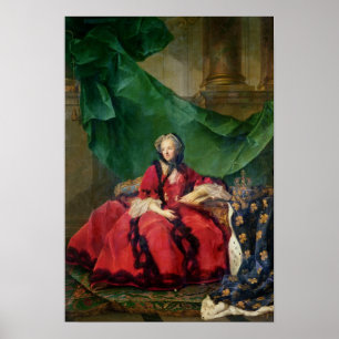Poster Portrait de Maria Leszczynska dans la robe