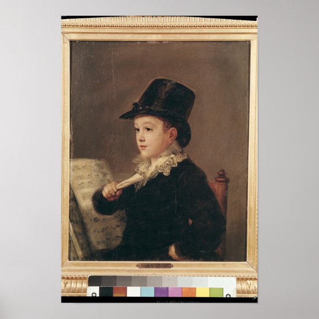 Poster Portrait de Mariano Goya 1815-17 (Devant)