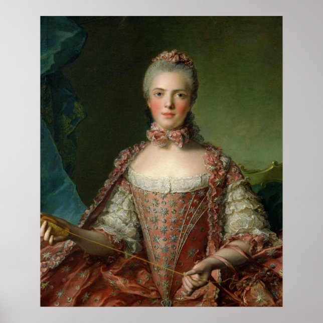 Poster Portrait de Marie Adelaide 1756 (Devant)